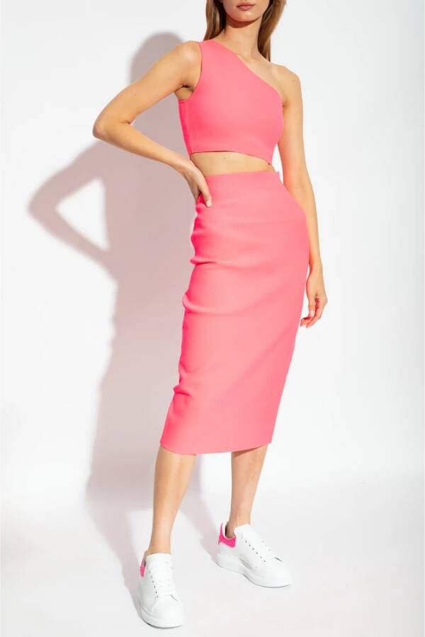 Victoria Beckham VB Body collectie kokerrok Roze Dames
