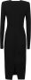 Victoria Beckham Zwart Aansluitend T-Shirt met Lange Mouwen Zwart Dames - Thumbnail 2