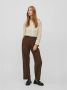 Vila Vichikka Lace L S Shirt- Noos Beige Dames - Thumbnail 3
