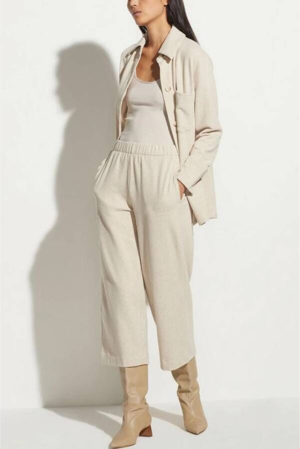 Vince Cropped Trousers Beige Dames