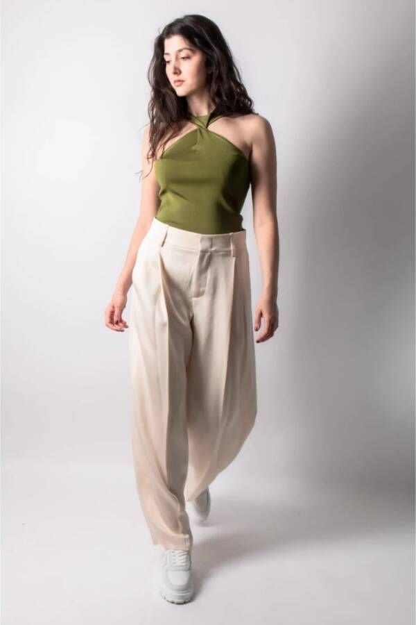 Vince Straight Trousers Beige Dames