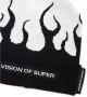 Vision OF Super Rode Vlammen Beanie Zwart Rood Multicolor Heren - Thumbnail 2