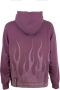 Vision OF Super Flames Hoodie Grape Wine Mannen Brown Heren - Thumbnail 3