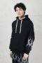 Vision OF Super Flames Lichtgewicht Hoodie Zwart Grijs Black Heren - Thumbnail 2