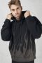 Vision OF Super Zwarte Corrosive Flames Hoodie Black Heren - Thumbnail 4