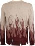 Vision OF Super Vlammen Geborduurde Crew Neck Sweater Multicolor Heren - Thumbnail 2