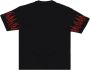 Vision OF Super Geborduurd Vlammen T-shirt voor Mannen Zwart Heren - Thumbnail 2