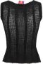 Vitelli Sleeveless Tops Zwart Dames - Thumbnail 2