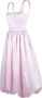 Vivetta Roze Prinses Ballon Midi Jurk Pink Dames - Thumbnail 2