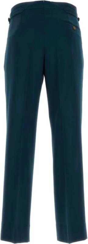 Vivienne Westwood Petrolblauwe wollen Sang broek Blauw Heren