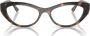 Vogue Stijlvolle brilmonturen in Havana kleur Brown Dames - Thumbnail 2