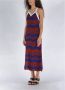 Wales Bonner Elegante Maxi Jurk Red Dames - Thumbnail 2