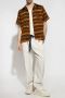 Wales Bonner Bruine Rhythm Shirt met Oranje Patroon Brown Heren - Thumbnail 2