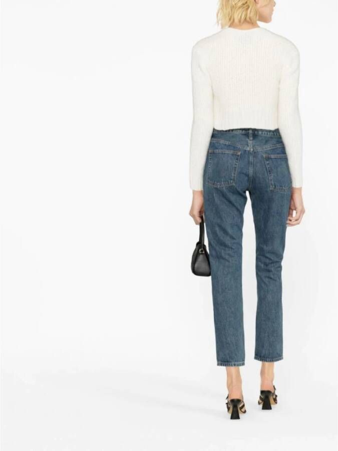 Wardrobe.nyc Slim-fit Jeans Blauw Dames