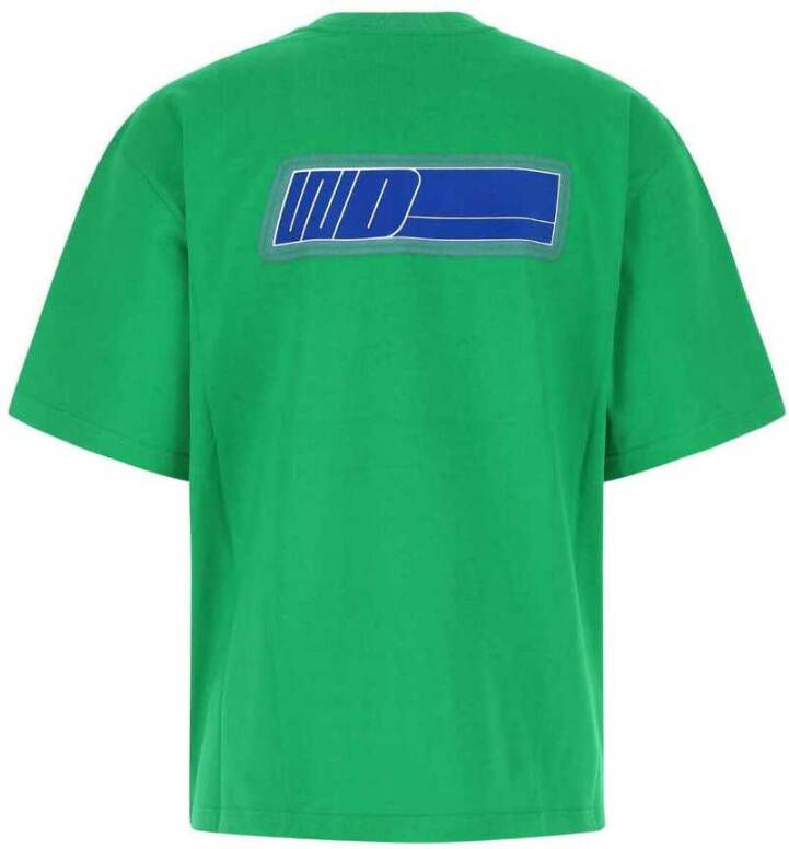 We11Done Grass Green Cotton Oversize T-shirt Groen Heren