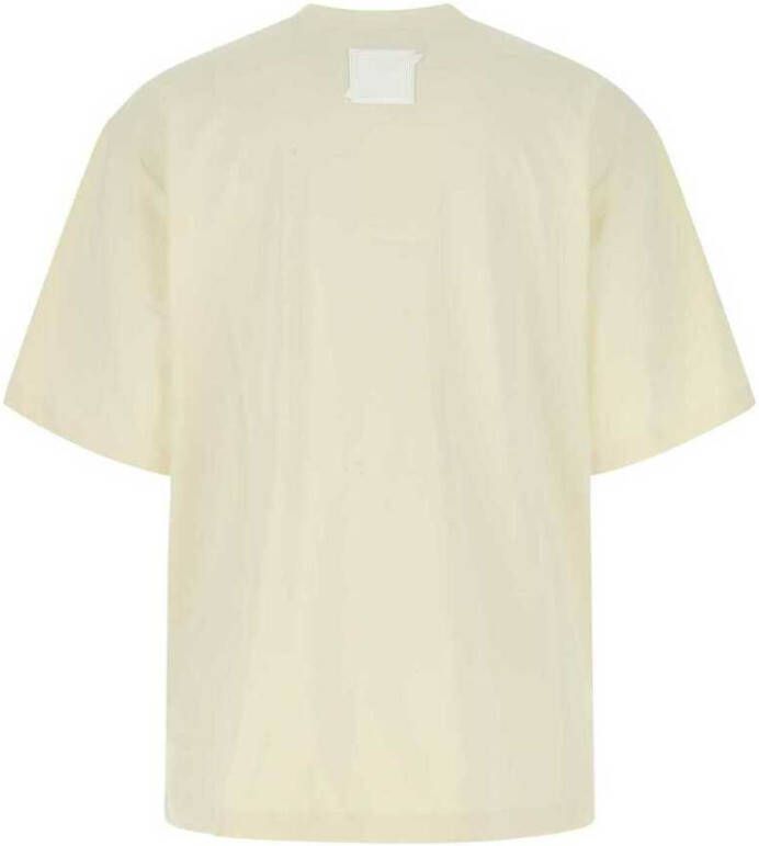 We11Done T-Shirt Wdtt321801Uiv Ivory Beige Heren