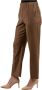 Max Mara Weekend Bruine Wollen Flanellen Broek Brown Dames - Thumbnail 3