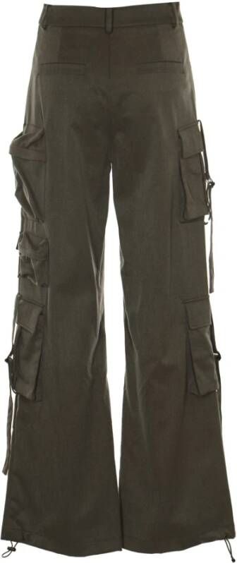 Weili Zheng Cargo Wide Leg Broek Green Dames
