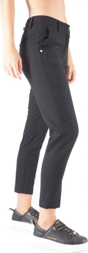 White Sand Audrei Chino Broek Zwart Dames