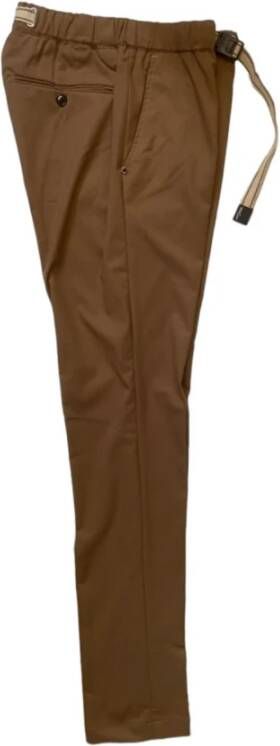 White Sand Bruine polyesterbroek voor heren Bruin Heren