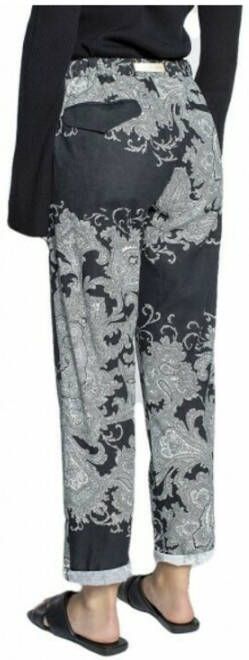 White Sand Marylin Bandana -broek met trekkoord Zwart Dames