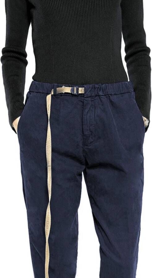 White Sand Trousers Blauw Dames
