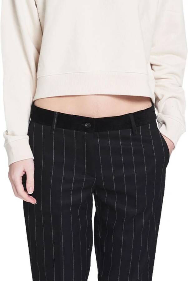 White Sand Trousers Zwart Dames