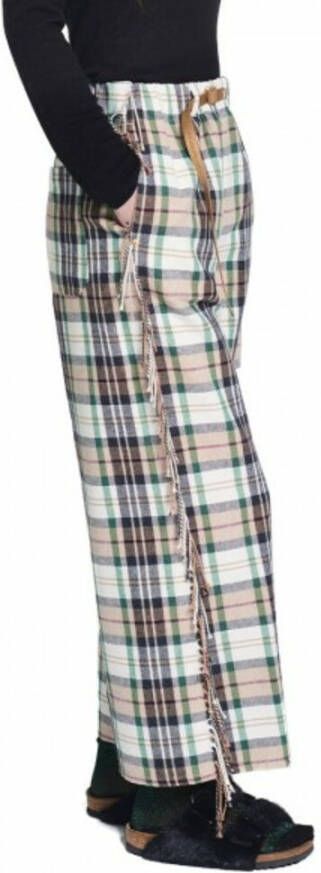 White Sand Brede broek Bruin Dames