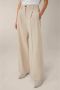 Windsor Wide Trousers Beige Dames - Thumbnail 2