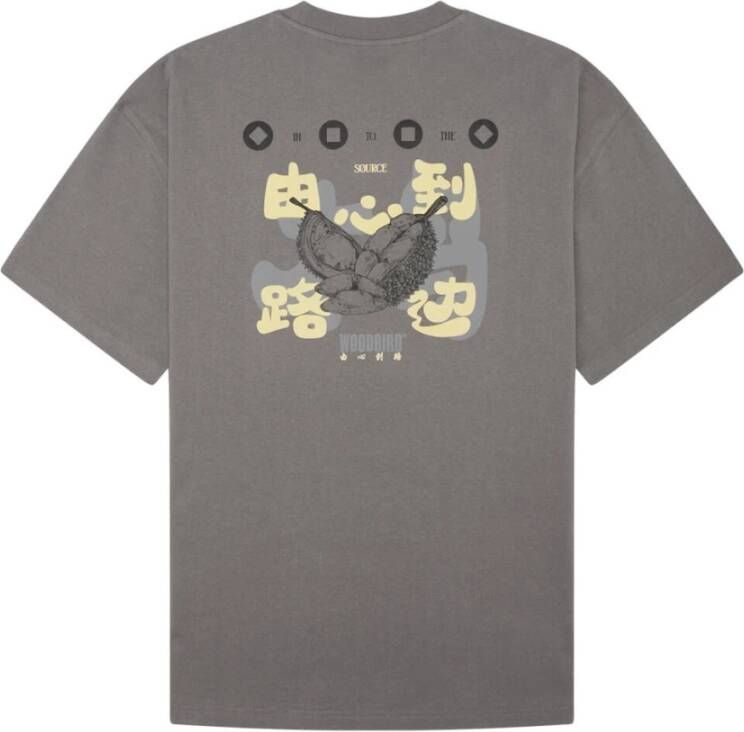 Woodbird T-shirt korte mouw Grijs Heren