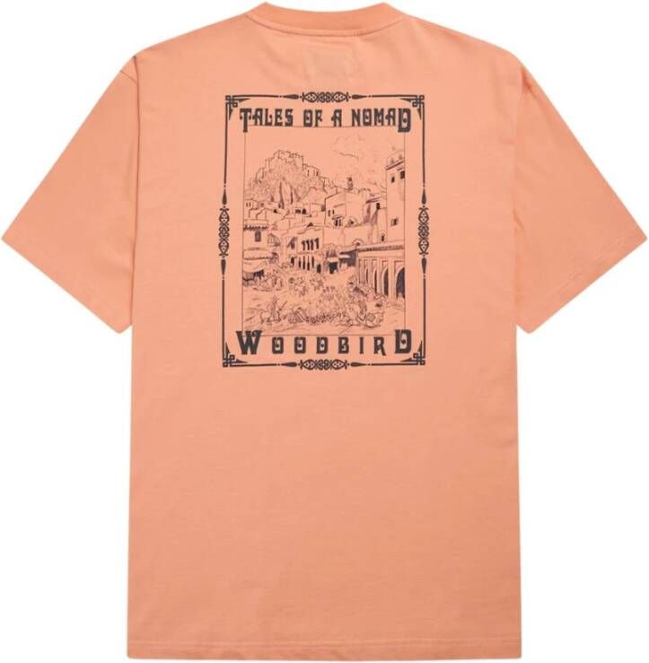 Woodbird T-shirt korte mouw Rood Heren