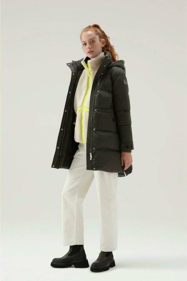 Woolrich Alsea puffy parka Groen Dames