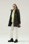 Woolrich Groene Jassen met Verborgen Rits- en Drukknoopsluiting Groen Dames - Thumbnail 5
