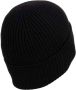 Woolrich Warm en stijlvol Merino Wool Ribbed Beanie Black Heren - Thumbnail 4