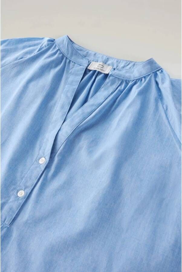 Woolrich Blouse overhemd Blauw Dames