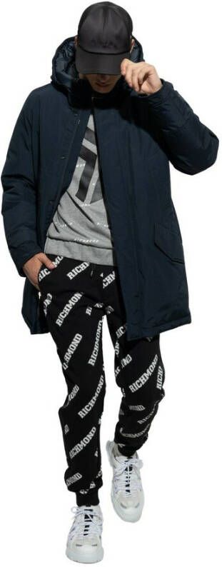 Woolrich Hooded Down Jacket Blauw Heren