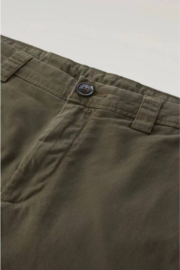 Woolrich Chino Broek Groen Heren