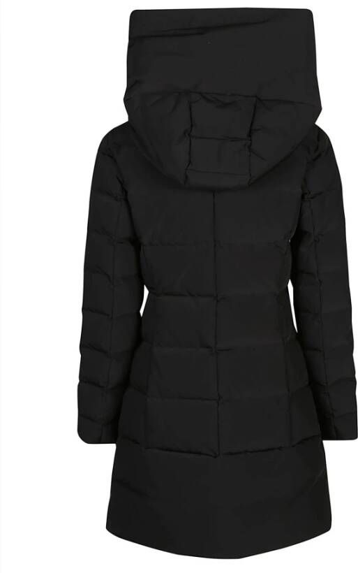 Woolrich Zwarte Puffy Prescott Parka Zwart Dames