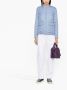 Woolrich Chevron Gewatteerde Jas Lichtblauw Blauw Dames - Thumbnail 3
