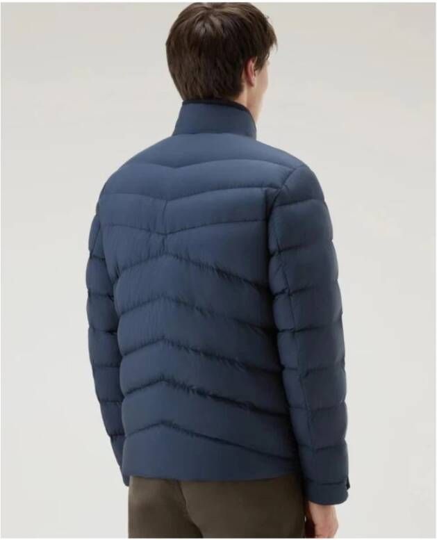 Woolrich Down Jackets Blauw Heren