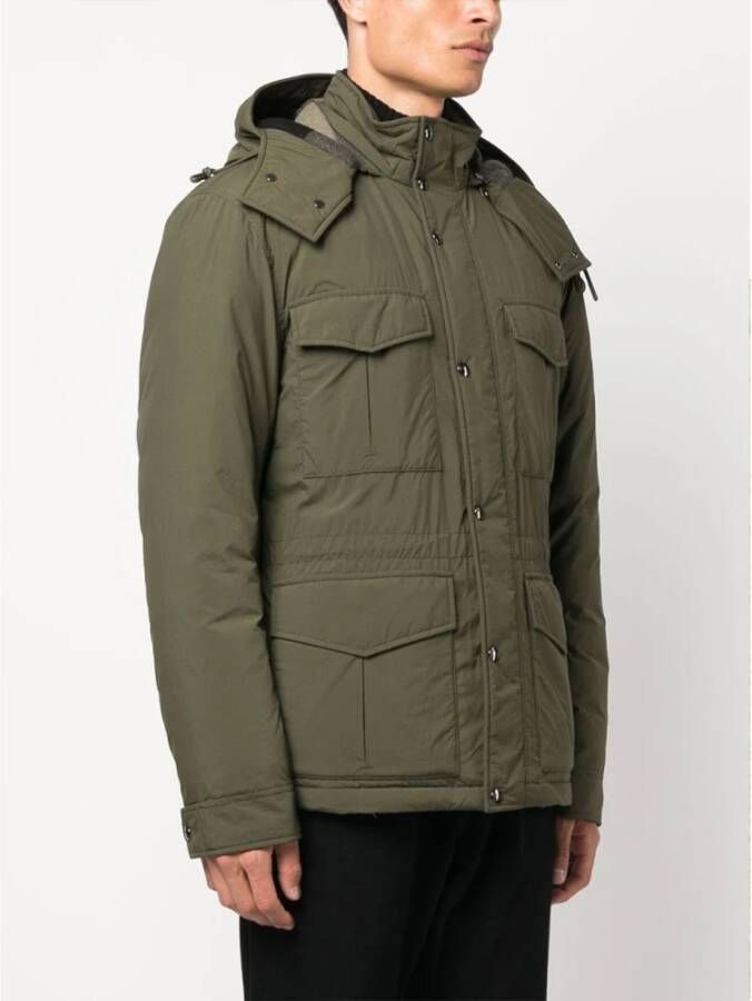 Woolrich 614 Donkergroene Aleutian Field Jas Groen Heren