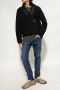 Woolrich Ritssluiting Hoodie met Organisch Katoen en Nylon Details Grijs Heren - Thumbnail 3