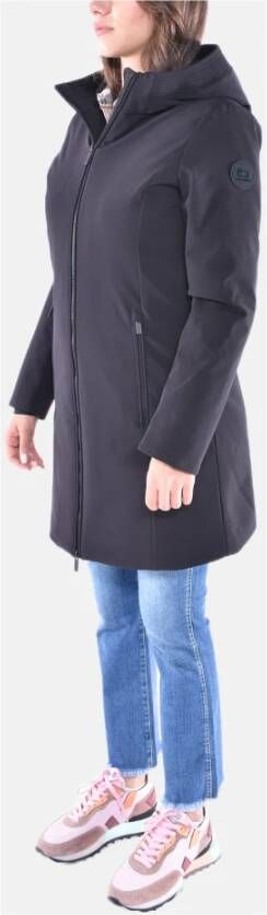 Woolrich Hoogwaardige Softs Dons Regenjas Black Dames