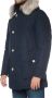 Woolrich Heren Arctic Parka met Afneembare Bontkraag Melton Blue Blauw Heren - Thumbnail 2