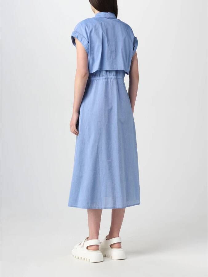 Woolrich Midi Dresses Blauw Dames