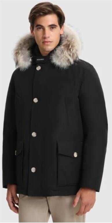Woolrich Klassieke Parka`s voor Mannen en Vrouwen Zwart Heren