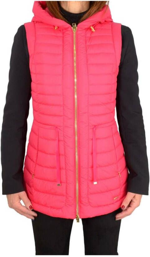 Woolrich Roze Hibiscus Vest Waterafstotend & Windbestendig Roze Dames