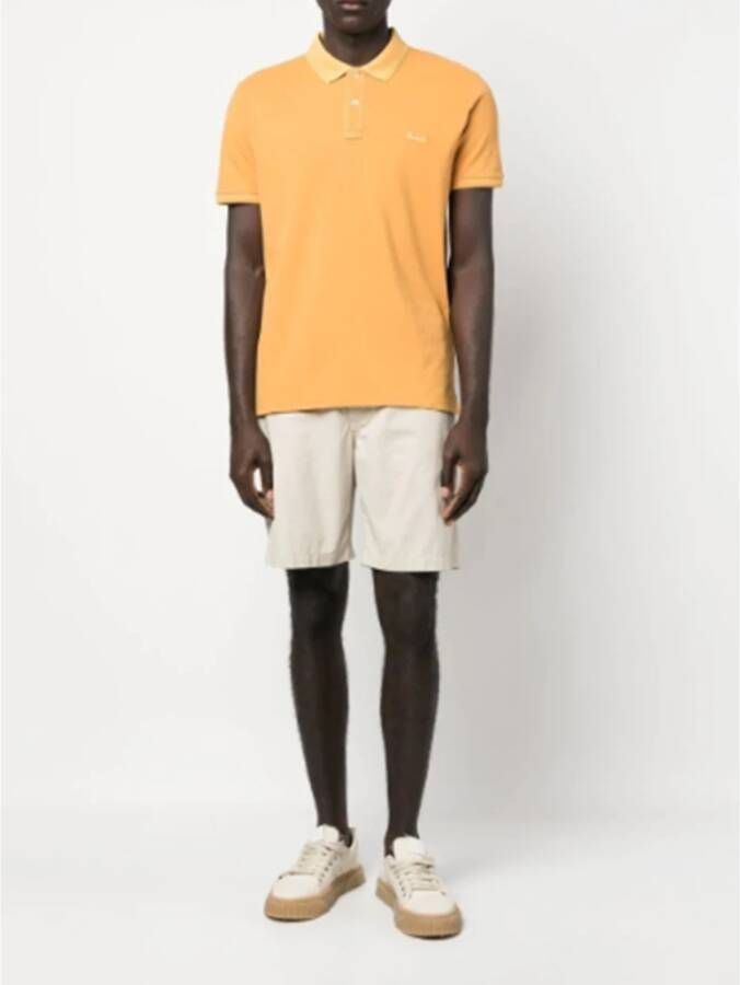 Woolrich Polo Shirts Oranje Heren