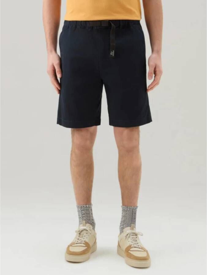 Woolrich Casual korte broek Blauw Heren