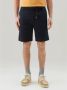 Woolrich Blauwe Bermuda Shorts met Riem Blue Heren - Thumbnail 4